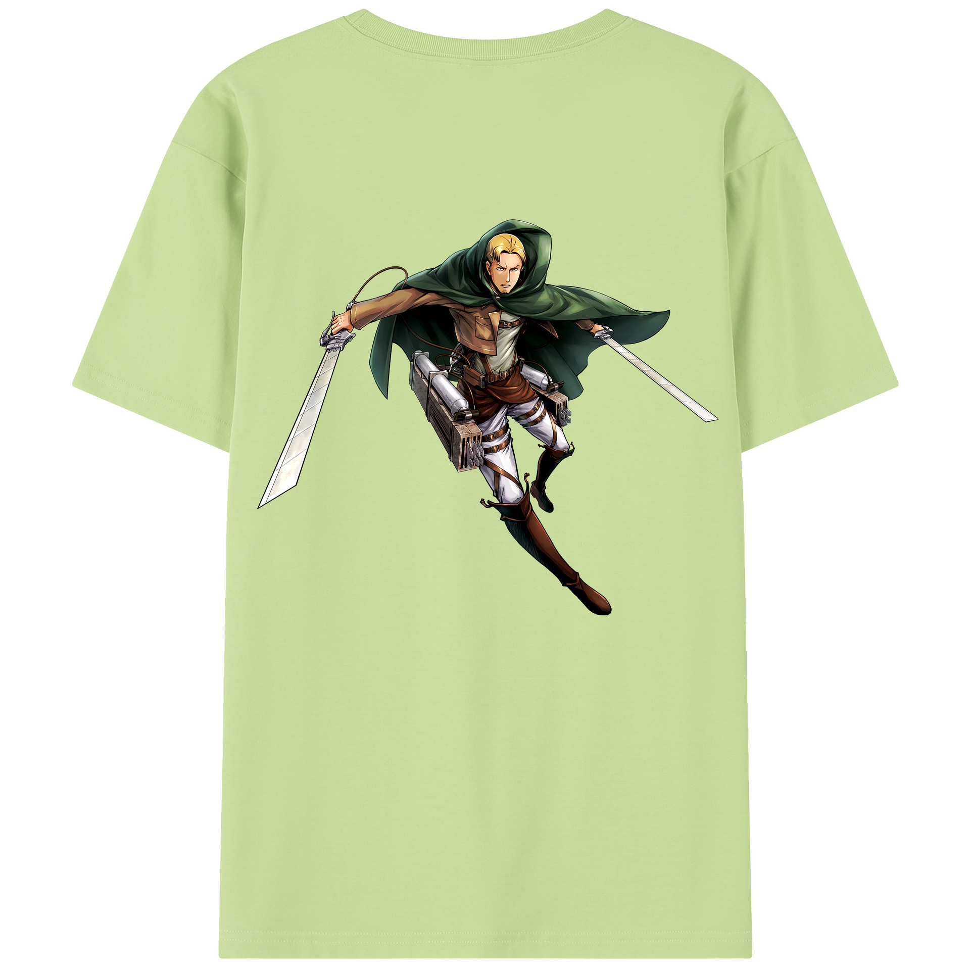 （画像用） 進撃の巨人 Attack on Titan 綿100％半袖Tシャツ（背面プリント）